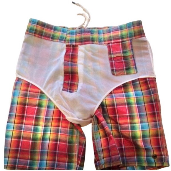 Polo by Ralph Lauren plaid swim trunks size small - Picture 6 of 8